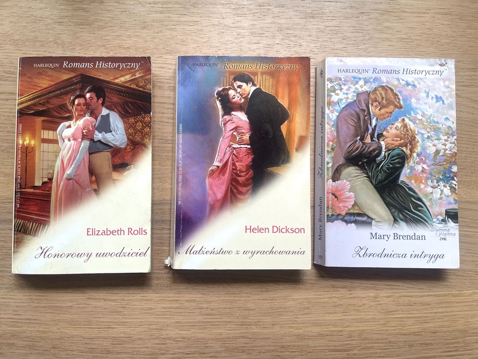 zestaw 10 książek Harlequin Romans historyczny