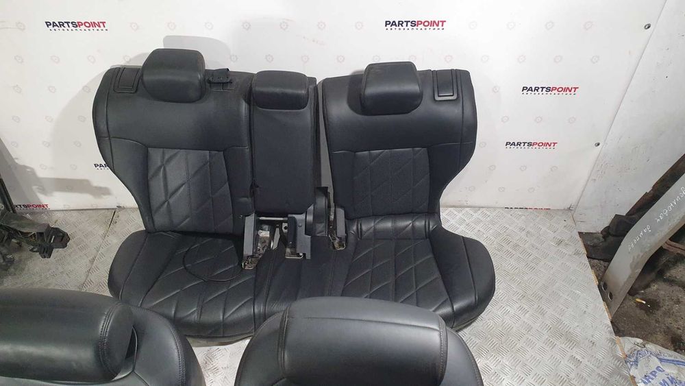 Сидіння задні шкіряний чорний салон Infinity QX70, гарний стан