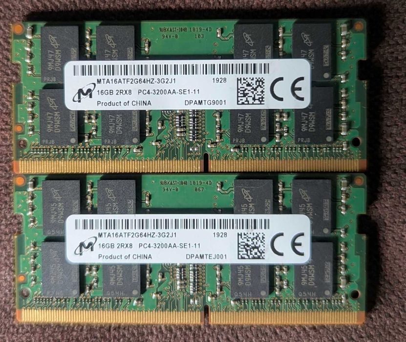 DDR4 3200 16gb/DDRL3 1600 8gb laptop +SSD