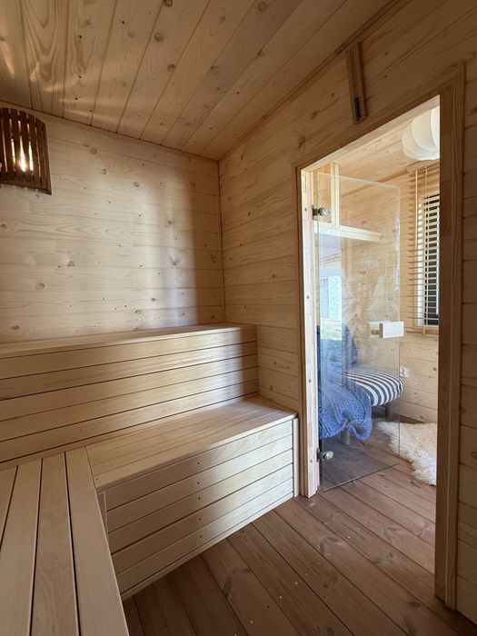 sauna zewnętrzna ocieplona