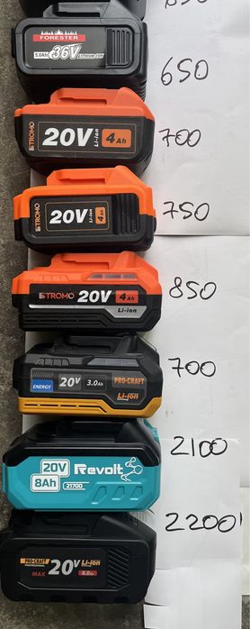 Акумулятор 4.0a makita,procraft,revolt,Stromo,profi tec та інші.