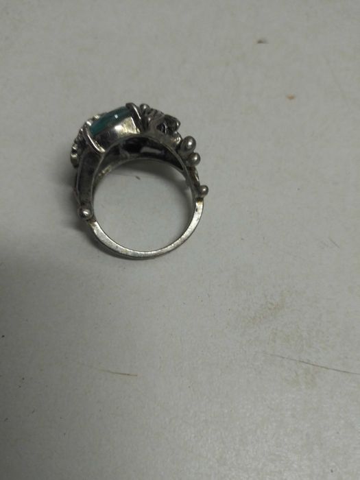 Anel prateado tamanho 18