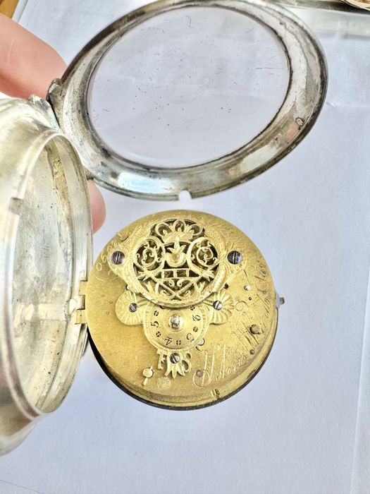 Карманные часы - фузейный механизм 60 мм