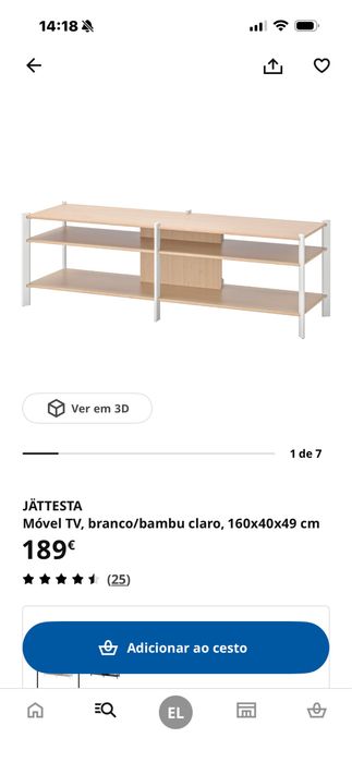 Movel de tv branco com marfim
