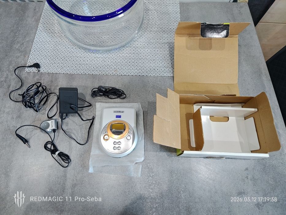 Unikat Philips exp401 8cmMP3 odtwarzacz discman mini dyski