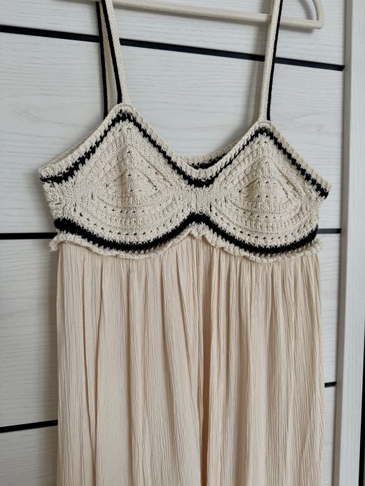 Вязане літнє плаття в стилі zara