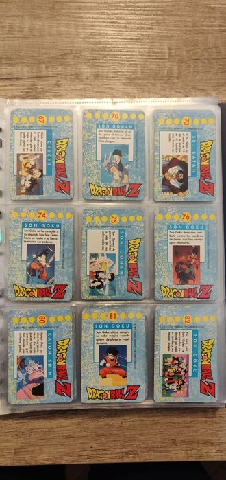 Cartas dragon ball Z serie 1 - azul