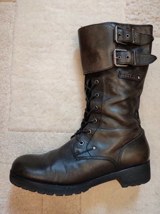 Skórzane trapery glany Replay, rozmiar 41