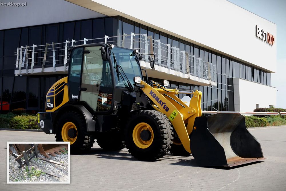 Komatsu WA70M-8  | 2023r | TYLKO 370 mth | Joystick | +widły | wyjście hydr. | IDEAŁ |