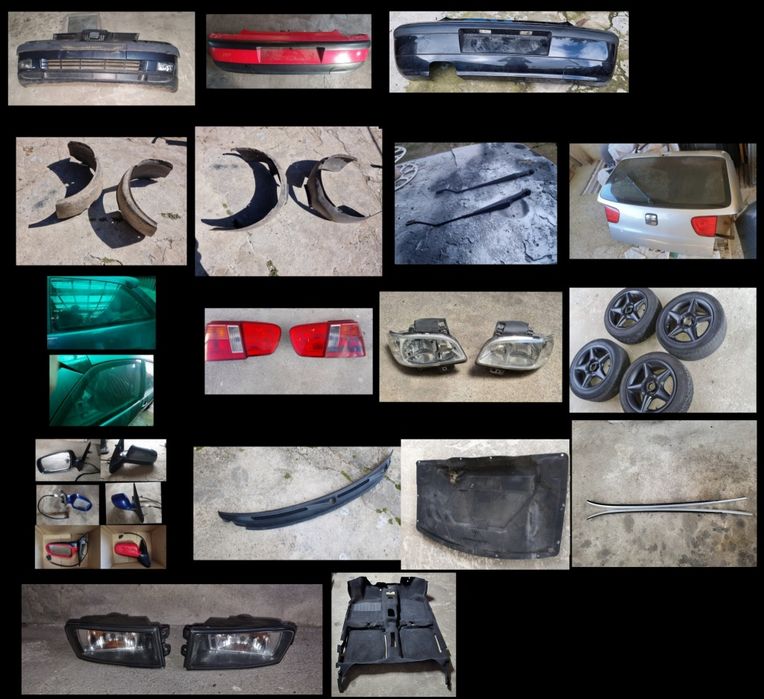 Plasticos Quartelas Botoes Frisos Volante Bancos Seat ibiza sport 6k2