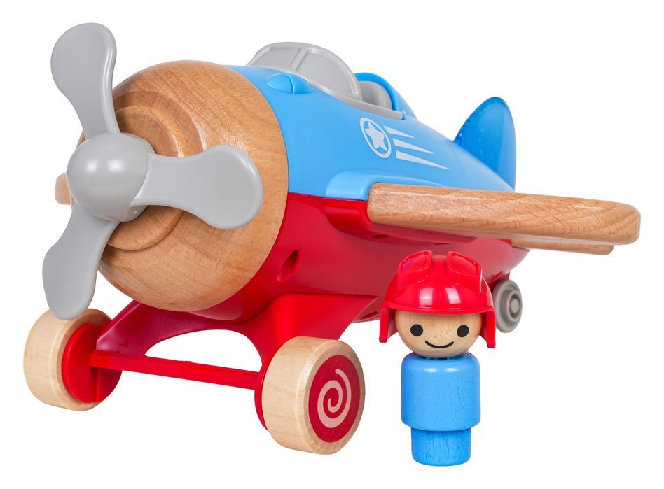 Drewniany Samolot Niebieski