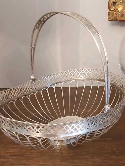 Cesta em Prata Contrastada Javali