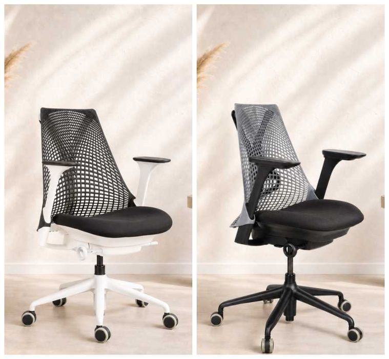 Fotel biurowy Herman Miller Sayl – krzesło obrotowe – nowa tapicerka – cała PL kurier 0 zł