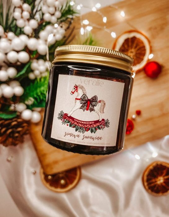 Swieczka sojowa 120 ml (świąteczne zapachy)