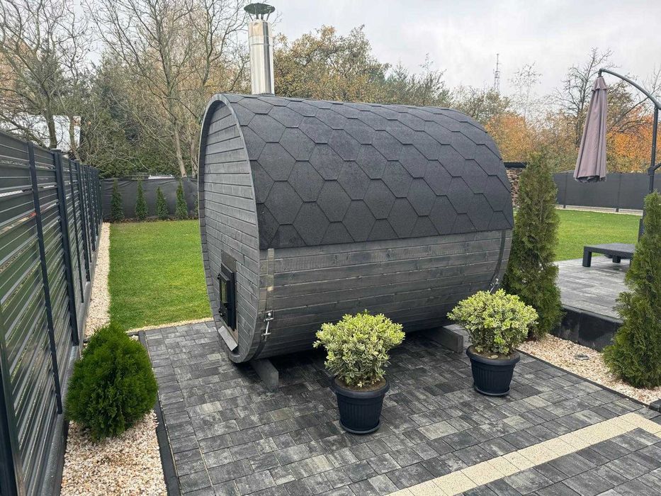 Sauna ogrodowa beczka 2mb ZRÓB TO SAM !!!