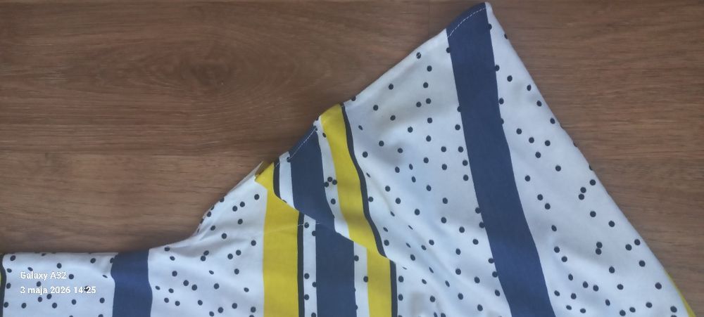 Bluzeczka damska granat żółty kropk Quiosque i
