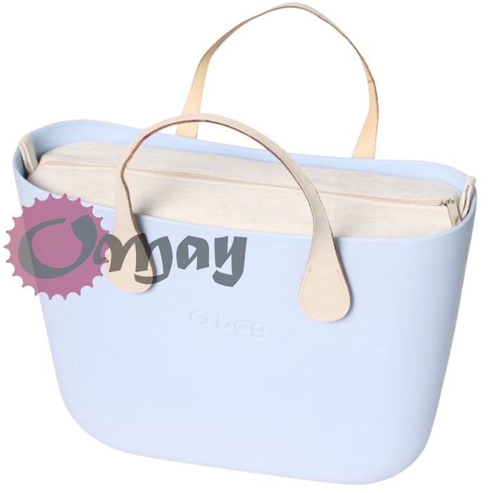 BEŻOWY Welur organizer OBAG STANDARD 2 kieszenie wkład hummus OMAY