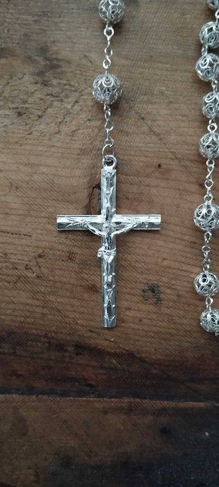 Terço antigo bolas de Viana perfeito estado