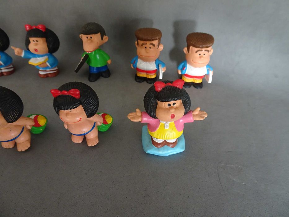 Figuras em PVC da coleção Mafalda