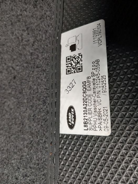 Dywaniki welurowe Range Rover L405 od 2018 r Oryginał ASO