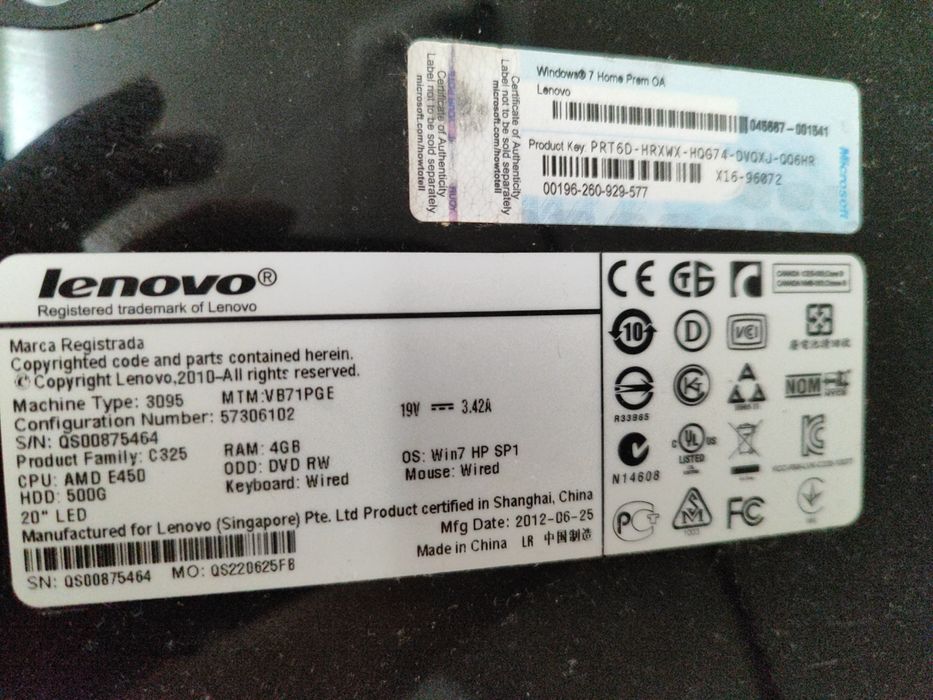 Моноблок Lenovo C 325