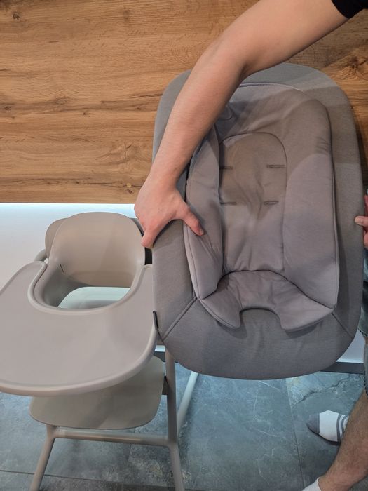 Cybex Lemo suede grey стільчик для годування 4 в 1
