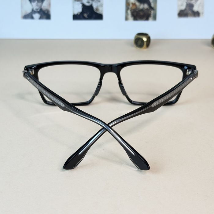 Okulary oprawki zerówki unisex kwadratowe nerdy retro Acetat Tytanowe