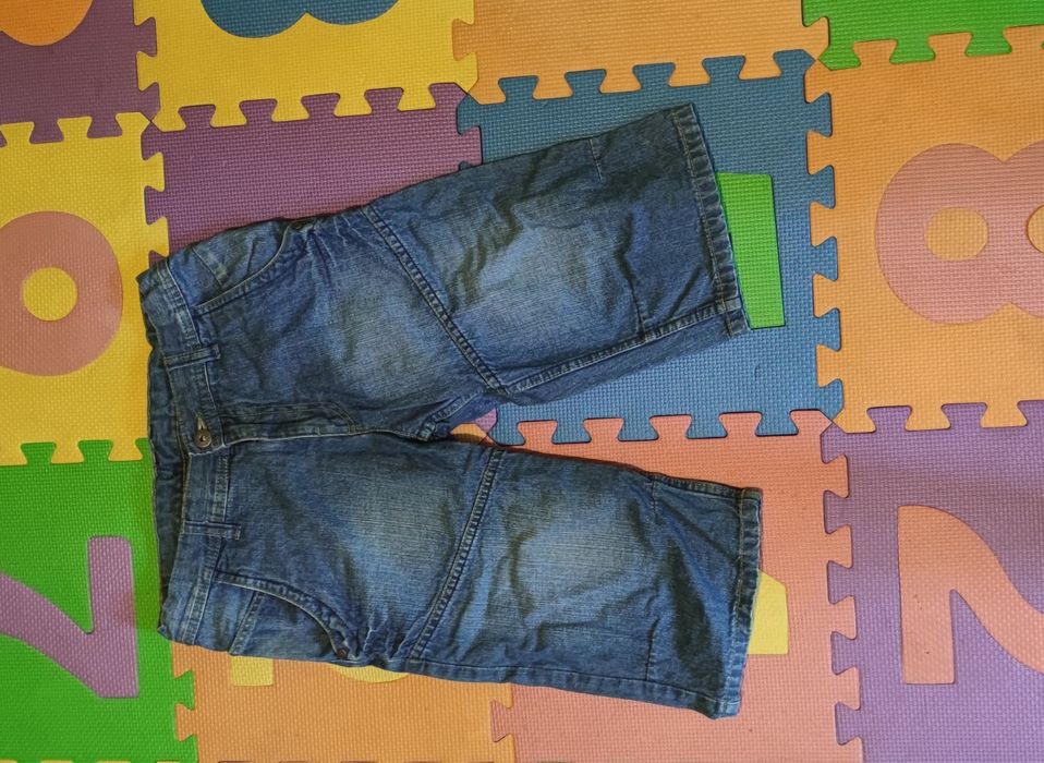 Krótkie spodenki jeansowe dla chłopca 10 lat r. 152
