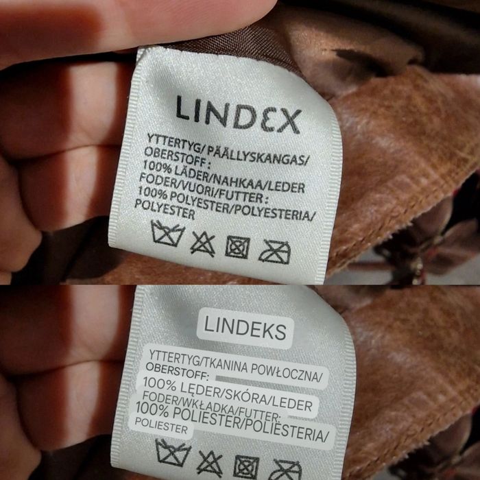Skóra naturalna marynarka żakiet kurtka Lindex L 40