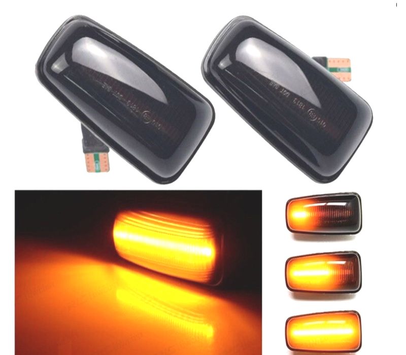 PISCAS LATERIAS DINAMICOS LED CITROEN SAXO PEUGEOT 106 306 406 CRISTAL AHUMADOSO FUMADOS