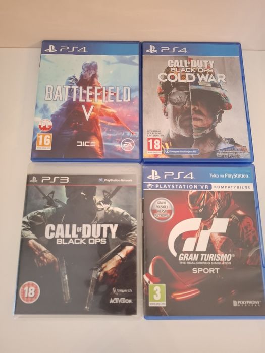 Zestaw 11 gier PS4 / PS3 - Red Dead Redemption 2, CoD, Battlefield, Sportowe