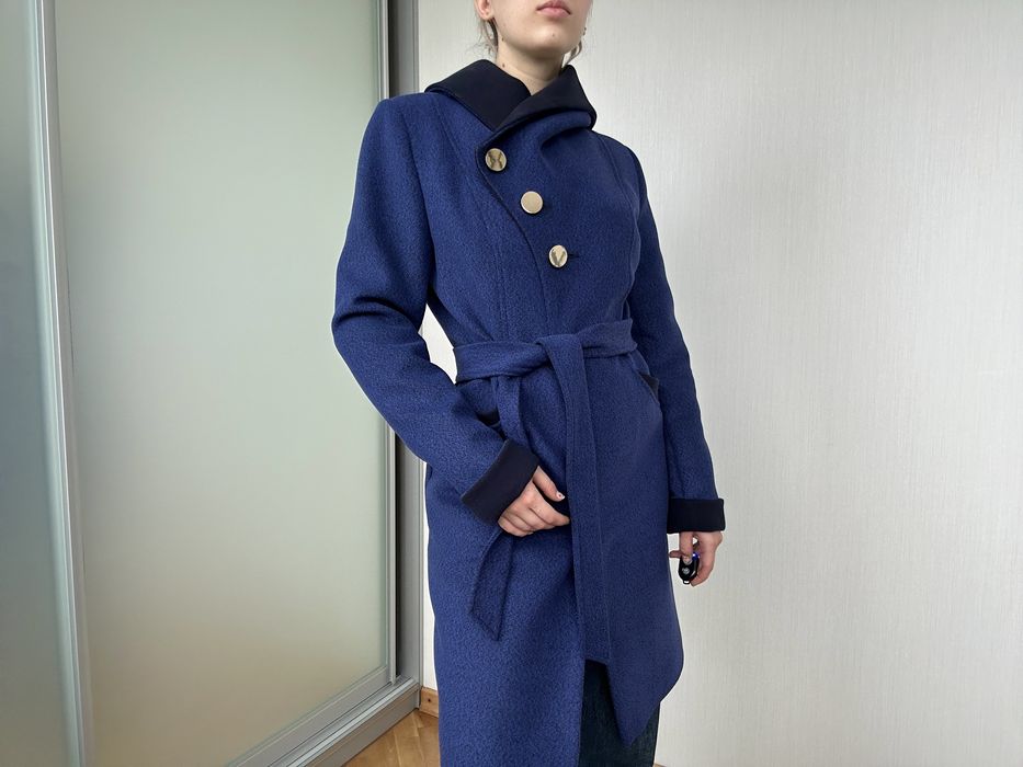 Вовняне пальто на весну, осінь, теплу зиму