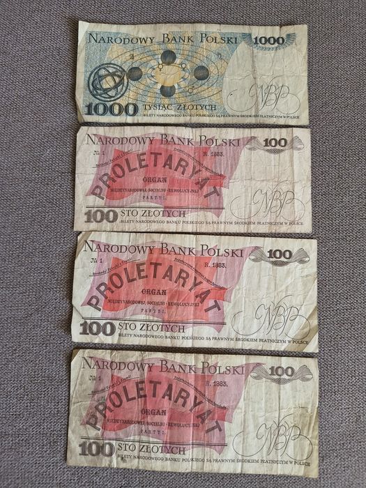 Stare banknoty Polskie ( 1982 - 1986 )