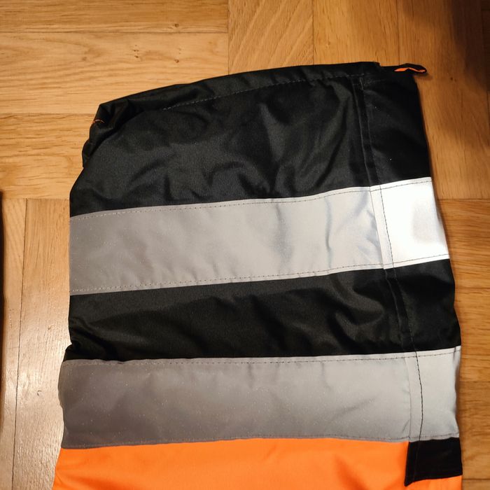 Spodnie robocze zimowe ogrodniczki odblaskowe  L