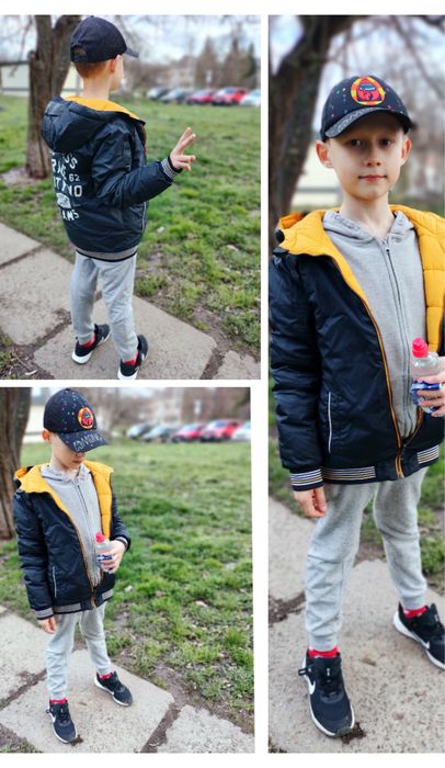 Демісезонна двостороння куртка для хлопчика 8-10р.