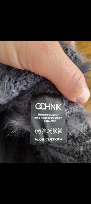 Czapka z królika stan idealny ochnik