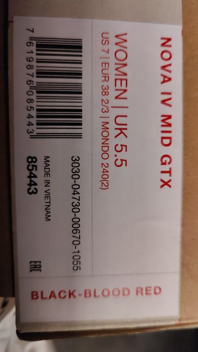 Buty Mammut Nova Mid GTX Women Black/Blood Red