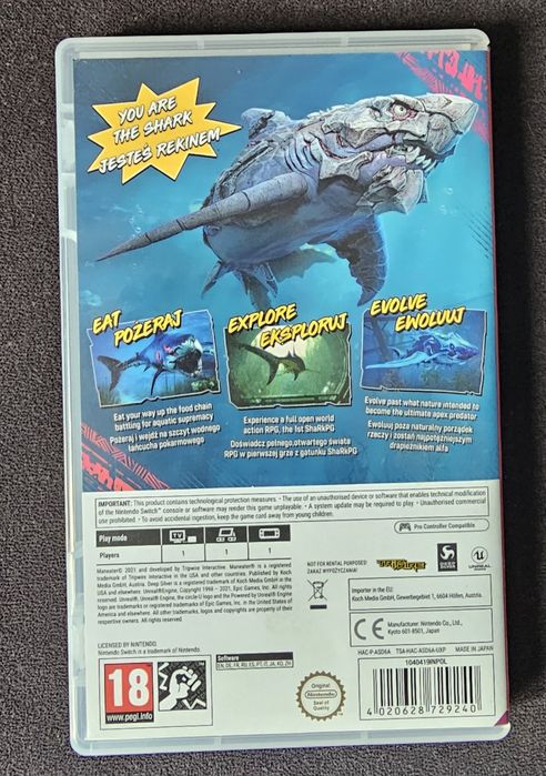 Gra Nintendo Switch Maneater (Gra NS) POZNAŃ