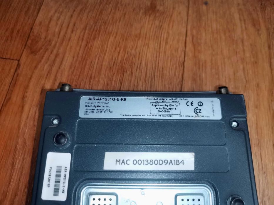 Точка Доступа Cisco AIR-AP1231G-E-K9 состояние неизвестно