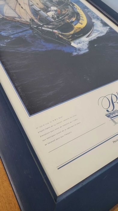 Oficjalny Duży Obraz okręt HMS Rose 1757 Philip Plisson UNIKAT !