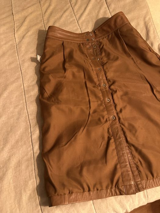 Saia em pele da La Redoute