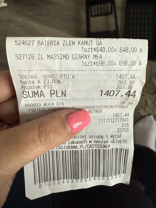 Zlew czarny Massimo Kwarc+Żeliwo