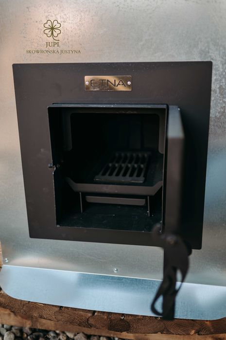 Sauna ogrodowa beczka 335cm z przedsionkiem piecem i oświetleniem LED