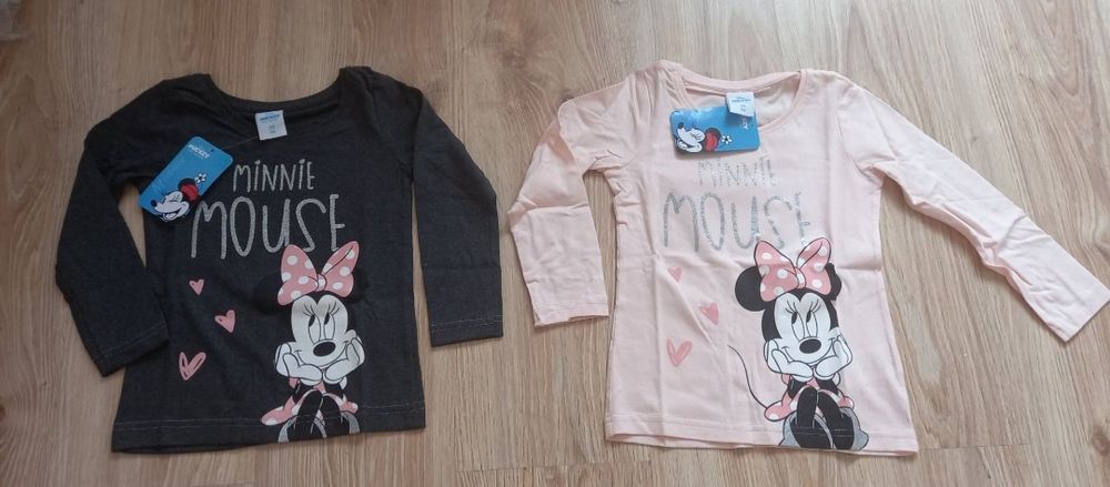 Bluzka bluzki 104 110 nowe 116 122 Disney 128 134 miki minnie