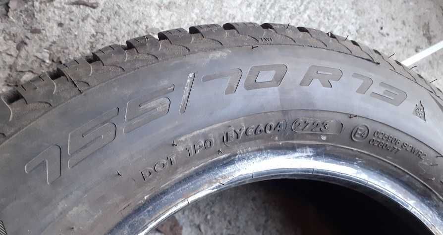 155/70/13--APOLLO--2023r--bieznik--7mm--.Made in INDIA--Zimowe