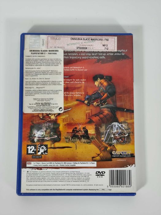 Onimusha Blade Warriors Playstation 2 PS2