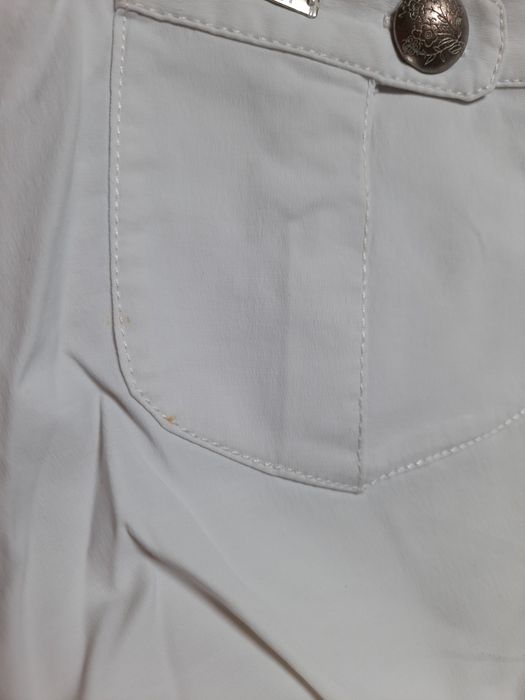 Spodnie damskie rybaczki białe lato Tiffi S