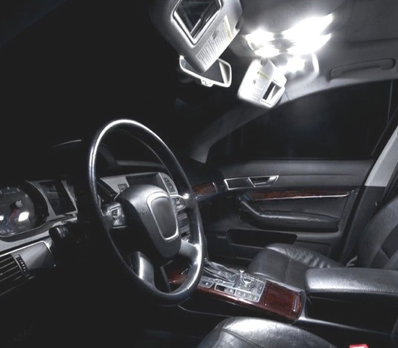KIT COMPLETO 18 LAMPADAS LED INTERIOR AUDI A6 S6 RS6 C6 AVANT 05-11