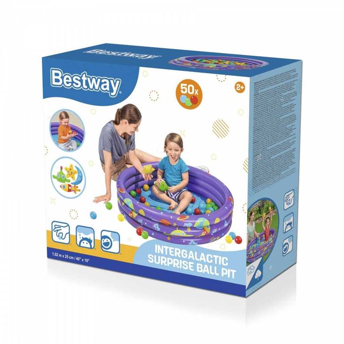 Dmuchany Basen 2w1 Kosmos dla dzieci 2+ 52466