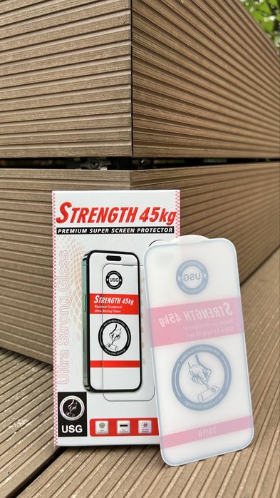 Szyba Ochronna Usg STRENGTH 45kg do Iphone’a 15/16